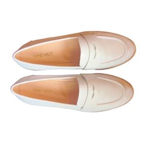 Nine West Cream Flats Stylish Loafers